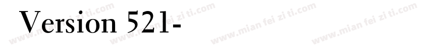 宋体Version 521字体转换